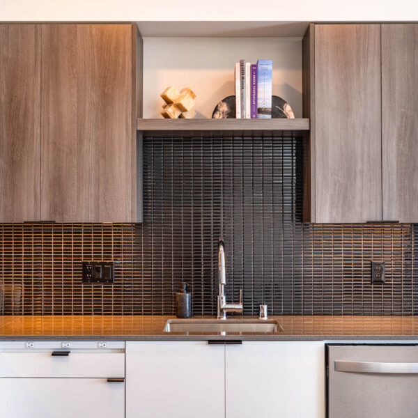 Kitchen with Subway Tile and Quartz Countertops - Aria Redmond WA